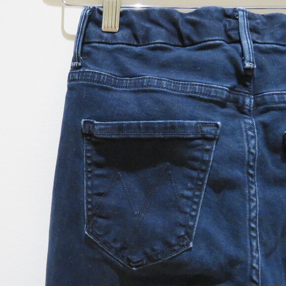 MOTHER The Pixie Ankle Fray in Holding Hands Dark Wash - Size 25 - Picture 10 of 13